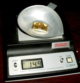 18K Gold Vacheron & Constantin Antique Tank Watch Case,  Crystal - Vintage 10