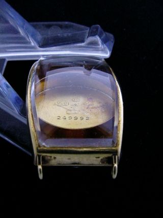 18K Gold Vacheron & Constantin Antique Tank Watch Case,  Crystal - Vintage 6