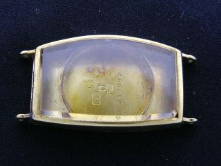 18K Gold Vacheron & Constantin Antique Tank Watch Case,  Crystal - Vintage 9