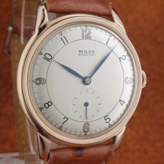 Rare Vintage Rolex Marconi - Big Size 37,  5mmØ - From 1946 