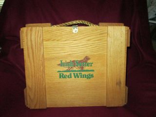Red Wing Shoes Irish Setter Lined Oak Wooden Crate Salesman Sample Very Rare