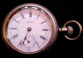 Waltham Grade 81 Model 1883 18s 15 Jewel Pocket Watch Running Moon &