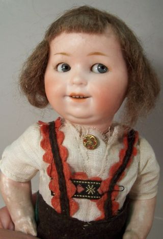 Hard - to - find 10 inch Goebel Googly Antique Doll - All - - No Damage 10