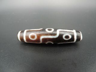 Antique Tibetan Old Agate Dzi Bead for Amulet Pendant 9 Eyes Dzi Bead A 3