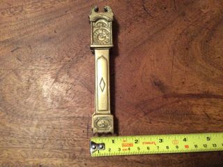 Vintage - Brass - Door Knocker - In The Shape Of A Grandfather Clock
