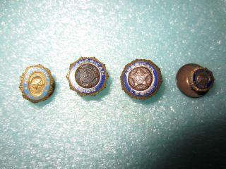 (4) Ww1 American Legion Pins