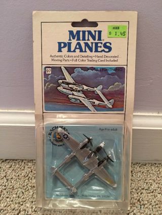 Vintage Mini Planes Bachmann Nib P - 38 Lightning 97