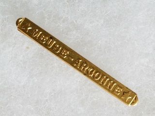 Wwi Us Army Navy Marine Victory Medal Bar Meuse Argonne