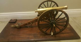 Vintage Karl Furr Brass Mini Cannon.  Signed And Numbered Made Is U.  S.  A.  Rare