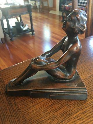 NUART Art Deco Nude Lady Bookend 4