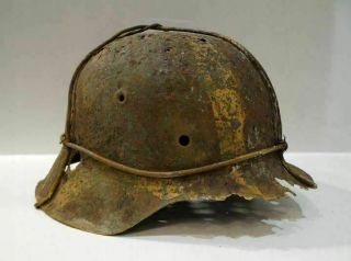 WWII WW2 M42 German CAMO helmet WIRE RARE CAMO 2