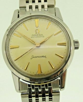 Vintage 1960 Mens Omega Seamaster Automatic Watch 14704 4 SC cal 591 Tropical 5