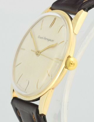 Vintage 1959 GIRARD PERREGAUX Solid 9Kt 9Ct Gold Mens Wrist Watch 3