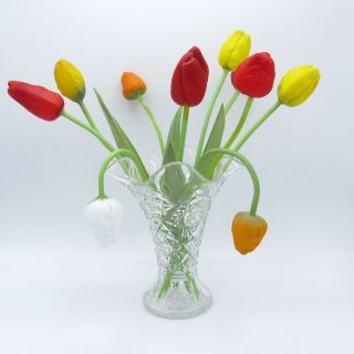 Antique German Blown Glass Tulips C - 1920 Nr 10 Tulips