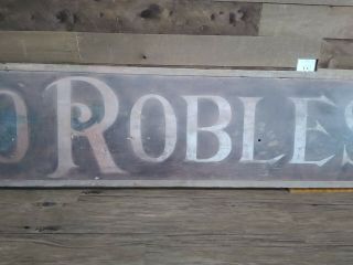 VINTAGE ANTIQUE PASO ROBLES PRESS PAINTED Wood WOODEN Sign CALIFORNIA NEWSPAPER 3