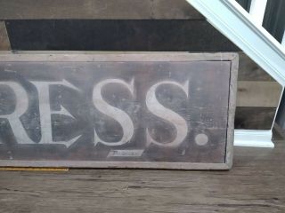 VINTAGE ANTIQUE PASO ROBLES PRESS PAINTED Wood WOODEN Sign CALIFORNIA NEWSPAPER 5