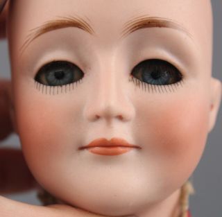 Antique J.  D.  Kestner GIBSON GIRL 172 German Bisque Head Doll w/ Bustle Dress 6
