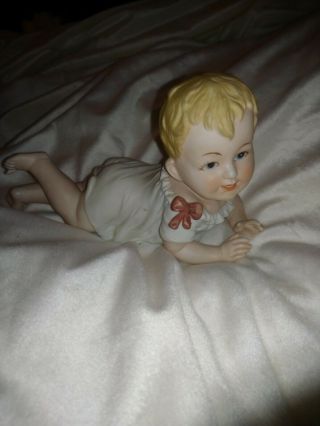 Vintage Antique Andrea Piano Baby Porcelain Figurine 7536