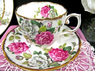 ROYAL ALBERT tea cup and saucer EVENING RHAPSODY teacup floral pattern 4