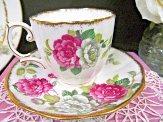ROYAL ALBERT tea cup and saucer EVENING RHAPSODY teacup floral pattern 5