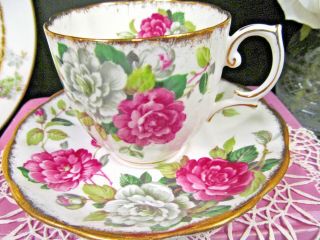 ROYAL ALBERT tea cup and saucer EVENING RHAPSODY teacup floral pattern 6