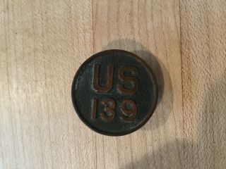 Ww1 Type 1 U.  S.  Army Collar Disk - 139th Infantry 35th Division Aef