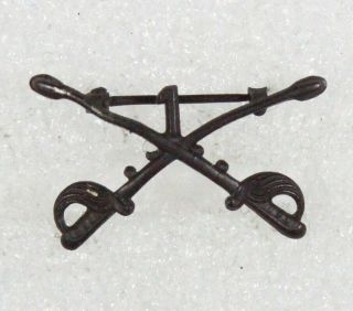 Army Collar Pin: 1st Cavalry Regiment Officer Wwi Era (1) - Shirt Size