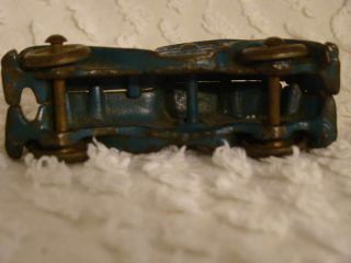 EARLY 1920 ' s ARCADE CAST IRON A C WILLIAMS BLUE AUSTIN COUPE TOY CAR 4