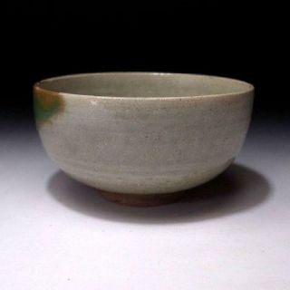 XA8: Vintage Japanese Pottery Tea Bowl,  Arita ware with Signed wooden box 3