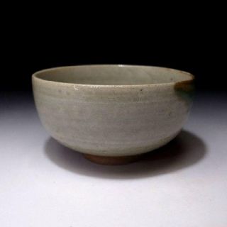 XA8: Vintage Japanese Pottery Tea Bowl,  Arita ware with Signed wooden box 4