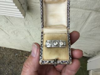 Unique & Rare Vintage Retro 1940s 1.  30ct Diamond Ring