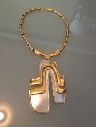 Iconic 1960s Midcentury Modern Pierre Cardin Vintage Necklace - Rare