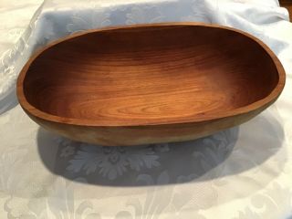 Antique Vintage Wooden Dough Bowl 15 X 7 Inches