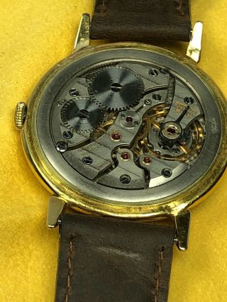 IWC Schaffhausen Men ' s 18K Gold Hand - Wind Dress Watch c1950s Swiss Vintage LV734 5