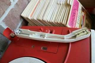 Show N Tell Phono Viewer with 30 Books/Records - for Repair or Parts 6