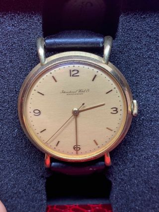 Vintage Iwc Solid 18k Men’s Cal.  89 Dress Watch Large 37mm Runs Nr