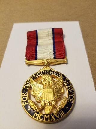 Wwii Us Army Distinguished Service Medal Slot Brooch