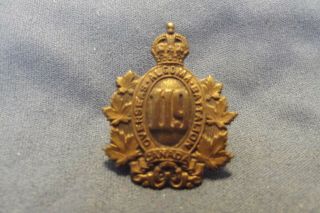 `ww I Cef Brass Collar Badge To The 119th Infantry Battalion Algoma Overseas Bn