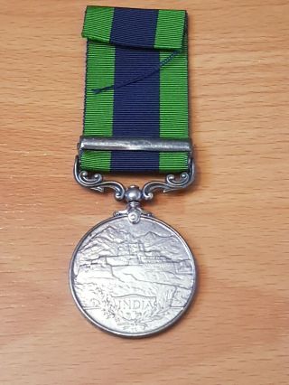 British India GSM Burma 1930 - 32 medal Manchester Regiment. 3