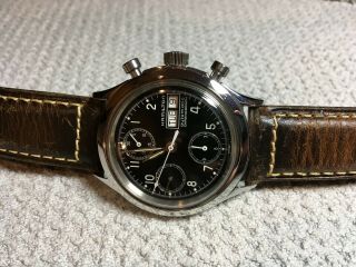 Vintage Hamilton 9941A Valjoux 7750 Chronograph Automatic Watch w/ Box & Papers 12