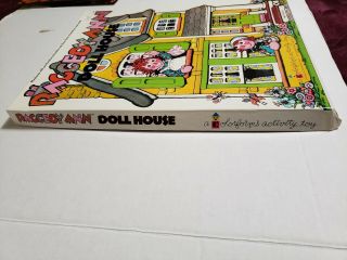 Neat Vintage 1974 RAGGEDY ANN DOLL HOUSE Colorforms & Extra Doll With Outfits 6