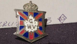Canada Wwi/cef Button Hole Lapel Pin To Great War Veterans Gwv 49282