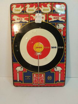 THE LONE RANGER 1939 DOUBLE SIDED TARGET GAME MARX USA 2