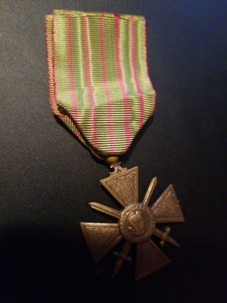 Ww1 1914 - 1918 Croix De Guerre Military Medal - - See Our Ww1 Store/