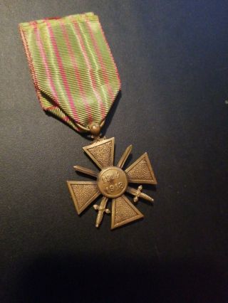 WW1 1914 - 1918 Croix De Guerre Military Medal - - SEE OUR WW1 STORE/ 3
