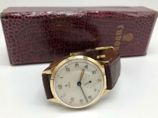 Vintage 9ct 9k Solid Gold Mens Rolex Tudor Watch