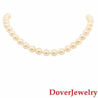 Estate Diamond Ruby Pearl 18K White Gold Necklace 51.  7 Grams NR 2