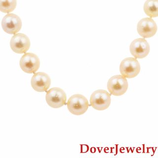 Estate Diamond Ruby Pearl 18K White Gold Necklace 51.  7 Grams NR 4