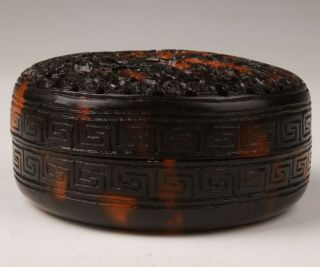 Vintage Chinese Animal Shell Boxes Hand - Carved Crafts Collect Gifts