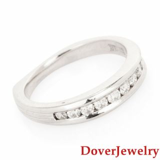 Scott Kay Diamond Platinum Wedding Band Ring 5.  4 Grams Nr